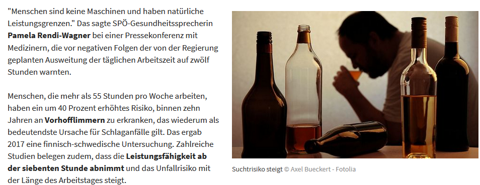 Kleine Zeitung - Arbeitszeiten